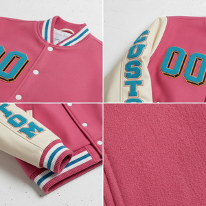แจ็คเก็ตเบสบอล OEM ขนสัตว์แท้ 100% สำหรับทุกเพศ คุณภาพสูง ปกเสื้อแบบกำหนดเองได้ แจ็คเก็ต Letterman Varsity สำหรับผู้ชาย เหมาะสำหรับมหาวิทยาลัยและวิทยาลัย - Product Image 5