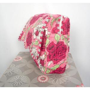 Bolsa de Maquillaje Portátil Ligera, Ecológica, 100% Algodón, con Cierre de Cremallera y Borlas Vintage - Product Image 3