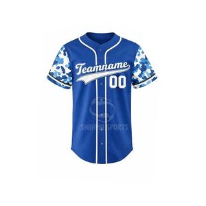 Ensembles de tenues de baseball et de softball personnalisées pour hommes, style sublimation, avec impression de nom, numéros et noms d'équipe, hauts et chemises durables - Product Image 2