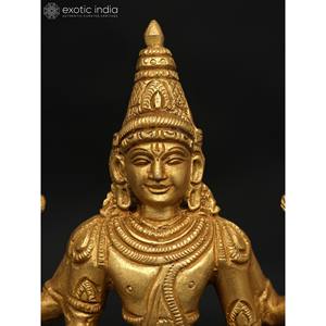 รูปปั้นทองเหลือง tipupati balaji ขนาด7นิ้วทำด้วยมือ - Product Image 2