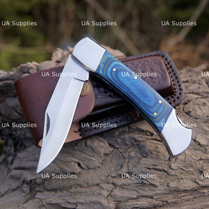 UA Supplies Handmade Carbon Steel Hunting Clip Point Folding <b>Knife</b> 0.5mm Blade Thickness 7in Overall Length OEM Customizable - Product Image 4