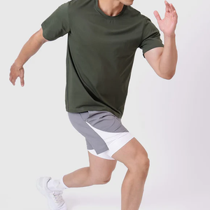 เสื้อยืดคอกลมผ้าฝ้ายทรงปกติสำหรับผู้ชายสีขาวล้วน น้ำหนัก 180 กรัม แต่งขอบตัดสี แห้งเร็ว ระบายอากาศได้ดี รับผลิตตามสั่งขายส่ง - Product Image 2