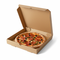 Boîtes en carton ondulé écologiques en matériaux recyclés avec gaufrage, boîtes jetables de qualité alimentaire pour l'expédition et la livraison à emporter