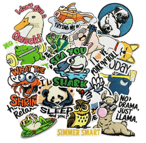 Woven Garment <b>Labels</b> Embroidered Logo Tags <b>Iron</b> <b>On</b> Patches for <b>Clothing</b> Jackets Hats Bags Shoes Fashion Wholesale Factory - Product Image 4