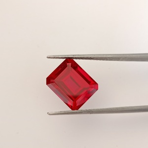 Piedras preciosas sueltas de rubí rojo de corte octogonal creadas en laboratorio de alta calidad para la fabricación de joyería fina y de lujo, anillos, pendientes, colgantes. - Product Image 5