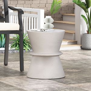 Lightweight <b>Outdoor</b> Concrete <b>Side</b> <b>Table</b> for <b>Outdoor</b> Living - Product Image 1