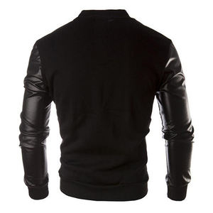 Veste universitaire personnalisée, fabricant de broderies sur mesure, veste universitaire en cuir de style baseball à vendre - Product Image 2