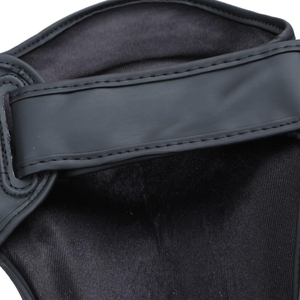 DAWNFROCE Protège-tibias de boxe professionnels légers en PU, noirs avec accents dorés, fermeture auto-agrippante, équipement de protection - Product Image 6