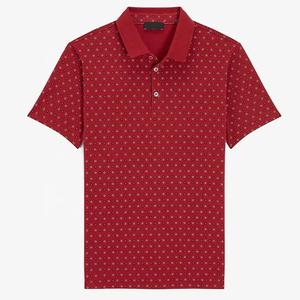 Polo de Algodón de Manga Corta con Diseño de Puntos Rojos para Hombre, Calidad Premium 2026, Informal y Transpirable - Product Image 4