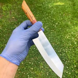 Cuchillo de Chef Jexmoo Personalizado Hecho a Mano en Acero al Carbono con Hoja de 8 Pulgadas, Mango Elegante y Funda de Cuero - Regalo para Chef - Product Image 3