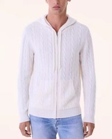 Hochwertige Damen-Freizeitjacke mit Kapuze und Langen Ärmeln, Strickjacke mit Reißverschlusstasche, Atmungsaktiv für Alle Jahreszeiten, Maschinell Gestrickt 400g