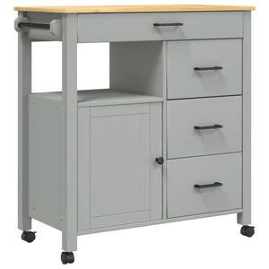 Carrello cucina in legno massello di pino MONZA 33.1 "x 15.7" x 35.4 "isole cucina e carrelli - Product Image 2