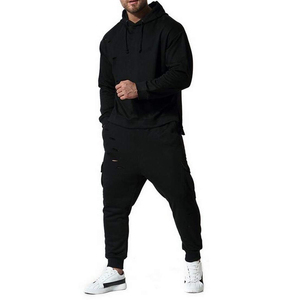 Conjunto Deportivo para Hombre, Estilo Vintage, Desgastado, con Efecto Rasgado, Ropa Deportiva Urbana - Product Image 5
