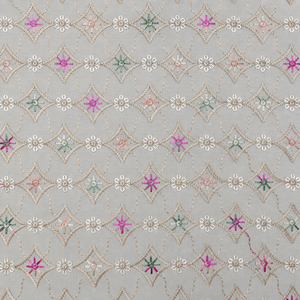 Wholesale <b>Sequin</b> Embroidery Fabric Export Quality Mesh Net Garment Textile For Importers And Bulk Buyers - Product Image 2