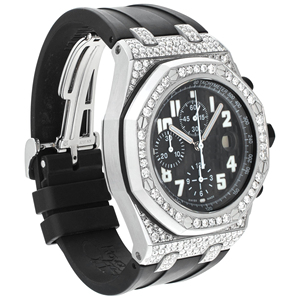 Montre Homme Quartz en Acier Inoxydable avec Bracelet 20mm et Cadran en Verre, Style Hip Hop, Sertie de Moissanite et Diamants VVS, Idéale comme Cadeau - Product Image 3