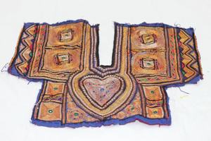 Vintage Boho Banjara bordado cuello yugo Banjara bordado cuello Banjara tela textil - Product Image 2