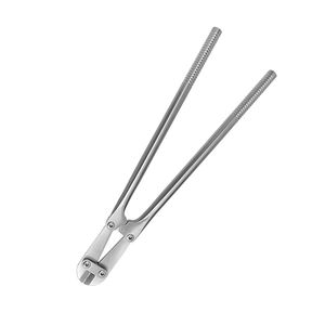 Coupe-fils en acier inoxydable pour instruments chirurgicaux orthopédiques, grand modèle droit, capacité maximale 6,3 mm, certifié CE, par Grip Surgical - Product Image 1
