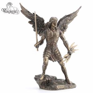 Figura de Resina del Arcángel San Remiel de Verona, Decoración Religiosa para el Hogar con Elegante Diseño de Lujo Pintado a Mano - Product Image 2