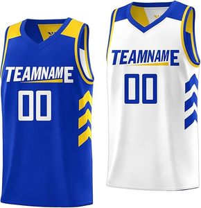 Camisetas de baloncesto para hombre, camisetas con logotipo y número del nombre del equipo impresas por sublimación completa, chándales de entrenamiento para ejercicio físico, secado rápido - Product Image 6