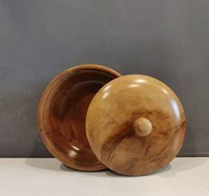Hot Selling Acacia Wooden Serving <b>Bowl</b> <b>With</b> <b>Lid</b> Round Shape For Tableware Dinnerware Snack Home Decor Serving <b>Bowl</b> At Best price - Product Image 6