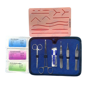 Professional 5 Pcs <b>Suture</b> Practice <b>Kit</b> Professional <b>Suture</b> <b>Kit</b> Stainless Steel Scissor Tweezers By Apto Enterprises - Product Image 1