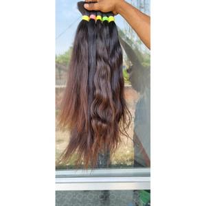 Extensiones de cabello humano negro, cabello corto rizado y liso, le da un aspecto elegante a las mujeres, fácil de usar con clip para todas las ocasiones - Product Image 2