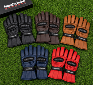 Gants de moto classiques haut de gamme en cuir respirant avec écran tactile pour l'aventure en montagne, le motocross et la course - Product Image 5