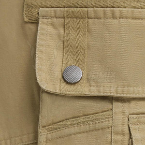 MODMIX TM-CP-02 Men Cotton <b>Cargo</b> <b>Work</b> Pants Khaki Color Comfortable Fit Breathable Material Daily Use Needle Detection Quick Dry - Product Image 5