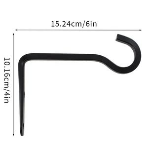 Support mural en métal de 6 pouces pour berger allemand, idéal pour suspendre des plantes en extérieur, des mangeoires à oiseaux ou comme décoration, avec fonction détachable - Product Image 2