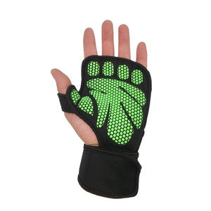 Unisex Sportswear Racing Cycling <b>Gloves</b> <b>Fingerless</b> Bike <b>Gloves</b> Anti-slip Shock-Absorbing Breathable - Product Image 4