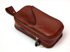 Black Waterproof High Quality Toilet Pouch Wash Bag Travel Mens Leather Custom Toiletry Bag Toiletries Canvas Cosmetic Bag - Product Image 4