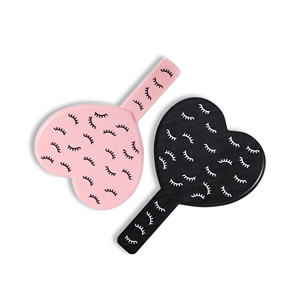 Luxury Handheld Lip Shape Diamond Personalized Cosmetic Compact <b>Mirror</b> Eyelash Checking <b>Mirror</b> With Your Logo - Product Image 2