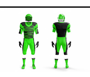 Ensemble d'uniformes de football américain, fabricant de vêtements de sport personnalisés de haute qualité |   Tenue de football d'équipe |   Vêtements de sport en polyester respirant - Product Image 3