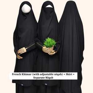 Instant 2 Layer Half Face Full Cover Prayer Niqab Veils for Modest Muslim Islamic Clothing Women Hijab Wholesale Price - Product Image 6