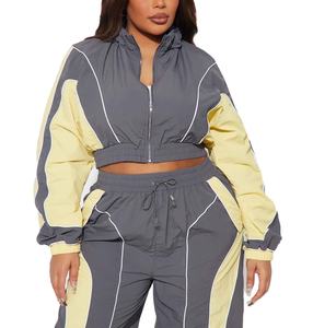 Premium Quality Nylon Tracksuit Set <b>Jacket</b> <b>Lightweight</b> Waterproof Breathable Windbreaker Set Training Tracksuit <b>Women</b> 2026 - Product Image 2