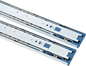 Glissière de tiroir en acier à montage en surface complète, durable, design minimaliste pour le rangement et la quincaillerie de meubles de placard - Product Image 4