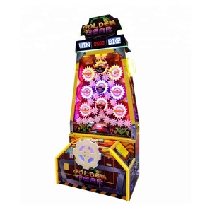 Coin Operated Ball Drop Golden Gear Lite Luck Ticket Redemption <b>Arcade</b> <b>Machine</b> for Kids Adults Indoor - Product Image 2