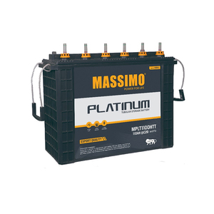 Batterie tubulaire au plomb-acide MASSIMO 110AH 12V de taille et de conception personnalisées, la plus vendue, du fabricant leader en Inde - Product Image 1