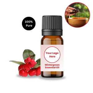 Fournisseur indien propose de l'huile essentielle de méthylsalicylate 100% pure, issue de feuilles de Gaultheria procumbens (Wintergreen), distillée à la vapeur, certifiée GMP - Product Image 1