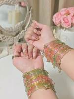 Bijoux faits main de qualité export, bracelets de mode, ensembles de churiyan, bracelets en verre kashmiri haut de gamme, collection de mariage pakistanaise.
