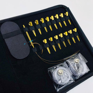 Pince à micro-anneaux professionnelle, ciseaux de coiffure, outils d'extension capillaire en acier inoxydable chirurgical durable doré - Product Image 4