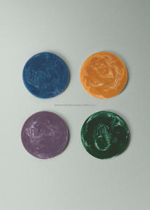 Sous-verre rond en résine marbrée, fait main, décoratif, couleur personnalisée pour la maison ou le café, par Fashion Craft India - Product Image 6