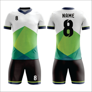 ชุดฟุตบอลแบบสั่งทำพิเศษสำหรับทีมชายและหญิง เสื้อทีมฟุตบอล ชุดแข่งฟุตบอล ฤดูใบไม้ผลิ ผ้าสแปนเด็กซ์ผสมคอตตอน ระบายอากาศได้ดี ปรับแต่งด้านหน้าได้ - Product Image 1