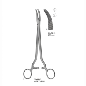 Forceps Wertheim 235 mm - Forceps de dissection et d'enucleation en acier inoxydable - Product Image 1