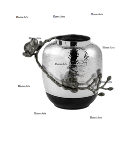 <b>Silver</b> Color Aluminium Flower Vase Latest Design Round Shape Flower Vase For Home Decor Accessories - Product Image 5