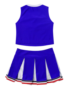 Uniforme de pom-pom girl pour adultes, logo personnalisé, sublimation, tissu polyester respirant, costume de danse scolaire, moderne et confortable - Product Image 4