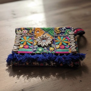 Most Selling Rangmanch <b>Patchwork</b> Shell Embroidered Clutch <b>Bag</b> Handmade Ethnic Designer Evening Available For Sale - Product Image 4