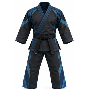 Tenue de karaté en tissu souple, ensemble d'entraînement d'arts martiaux, haut à manches longues et pantalon large pour les cours scolaires - Product Image 1