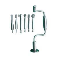 Ensemble de perceuses manuelles Hudson Brace en acier inoxydable de haute qualité, 7 pièces, instruments orthopédiques vétérinaires, fournisseur en gros