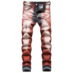 Proveedor Mayorista de Pantalones Vaqueros de Mezclilla para Hombre, Corte Ajustado, Elásticos y Desgastados - Product Image 1